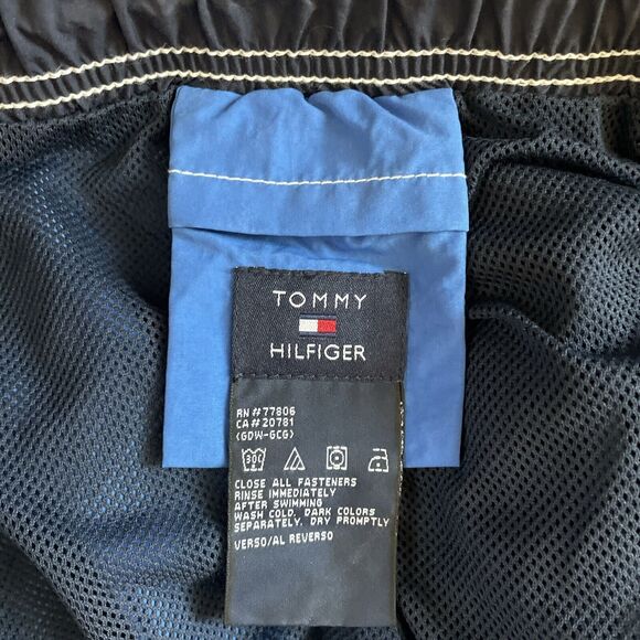 Vintage Tommy Hilfiger Bathing Suit Swim shorts Trunks XXL EUC Swim Swimming - Picture 6 of 10